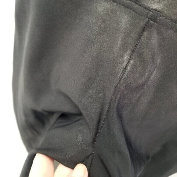 Spanx Faux Leather Black Leggings S - Picture 11 of 12